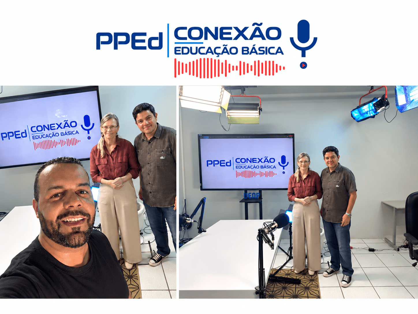 Gravação do PodCat PPED  Conexeção Educação Basica  01- Episódio